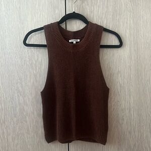 Reformation Brown Sweater Tank